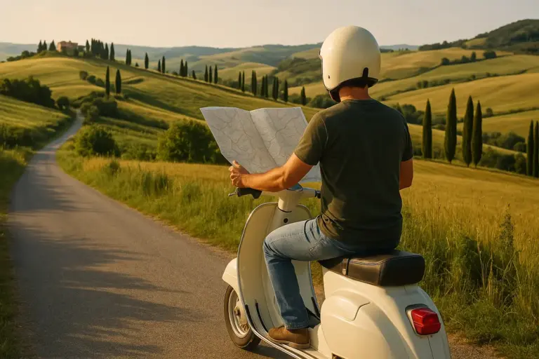 Giro in motorino tra le colline toscane: La mappa delle strade più panoramiche a portata di tutti