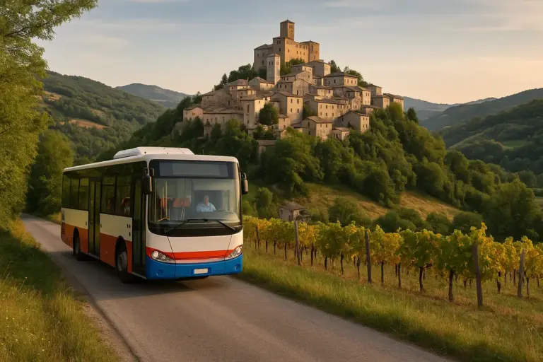 Percorso in bus tra i borghi dell’Appennino emiliano: Le fermate dove assaporare i prodotti locali meno noti