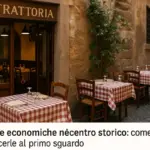 Trattorie economiche nel centro storico: come riconoscerle al primo sguardo