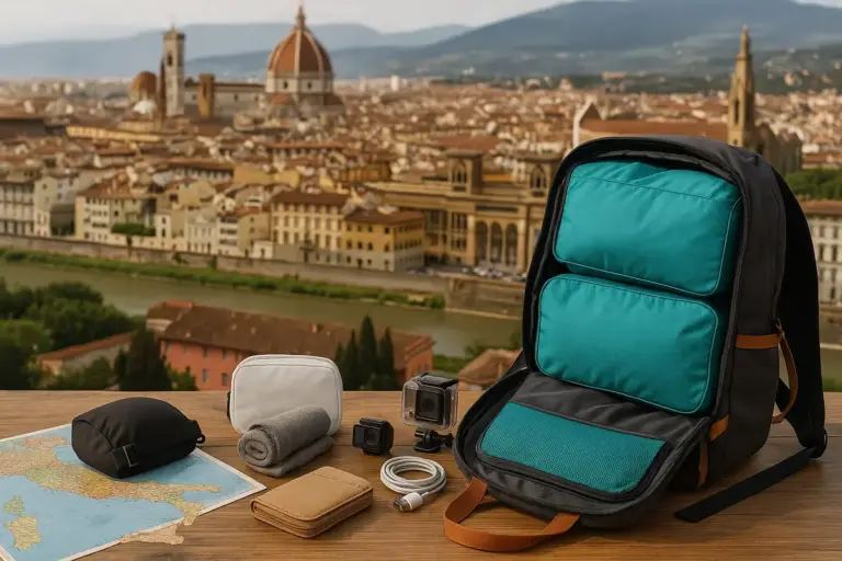 Zaino da viaggio per l’Italia: gli accessori salvaspazio che cambiano tutto