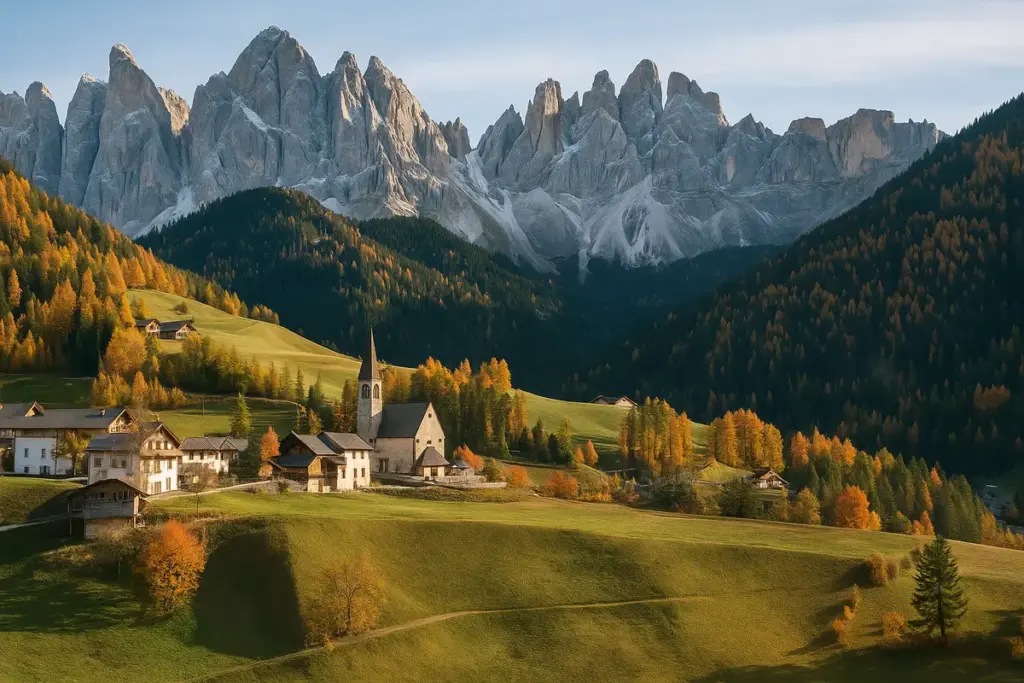Borghi dolomitici in autunno: i colori che non ti aspetti dietro le cime più famose