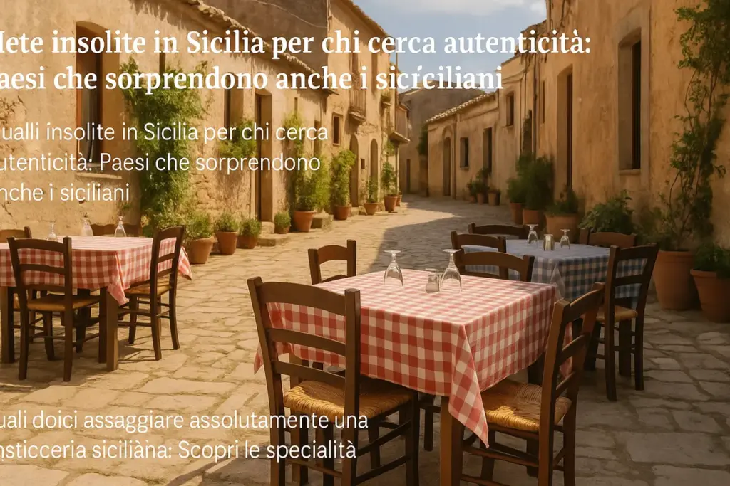 Dove mangiare nei paesi insoliti della Sicilia: i tavoli lontani dai circuiti noti