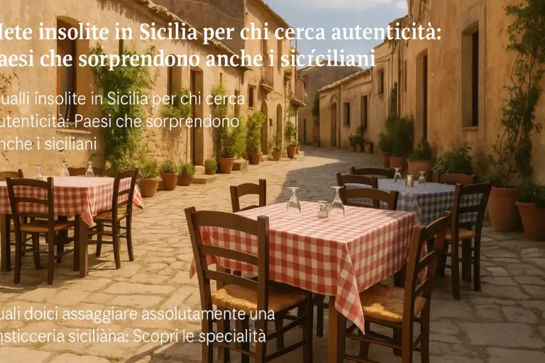 Dove mangiare nei paesi insoliti della Sicilia: i tavoli lontani dai circuiti noti