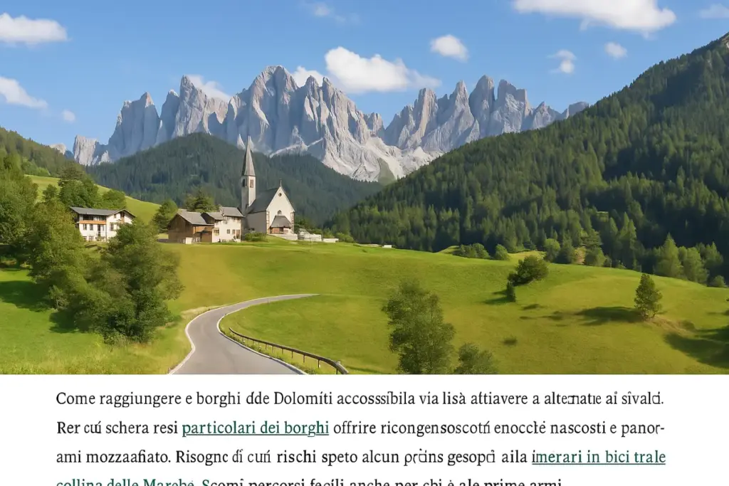 Come raggiungere i borghi meno noti delle Dolomiti: strade e alternative ai grandi valichi