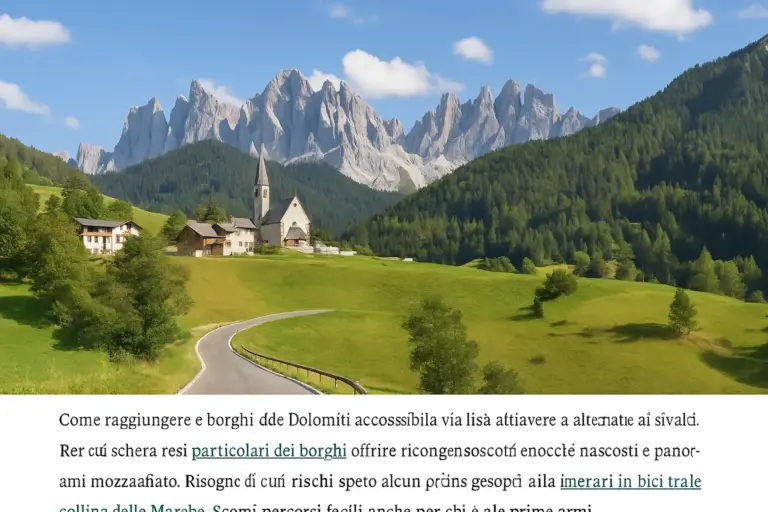 Come raggiungere i borghi meno noti delle Dolomiti: strade e alternative ai grandi valichi