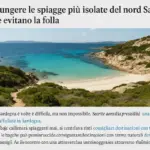 Come raggiungere le spiagge più isolate del nord Sardegna: i tragitti che evitano la folla