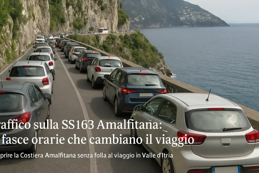 Traffico sulla SS163 Amalfitana: le fasce orarie che cambiano il viaggio