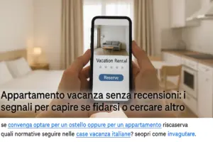 Appartamento vacanza senza recensioni: i segnali per capire se fidarsi o cercare altro