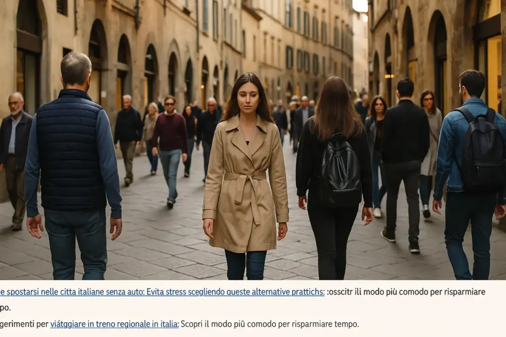 Traffico a piedi nei centri storici italiani: i percorsi che molti non considerano