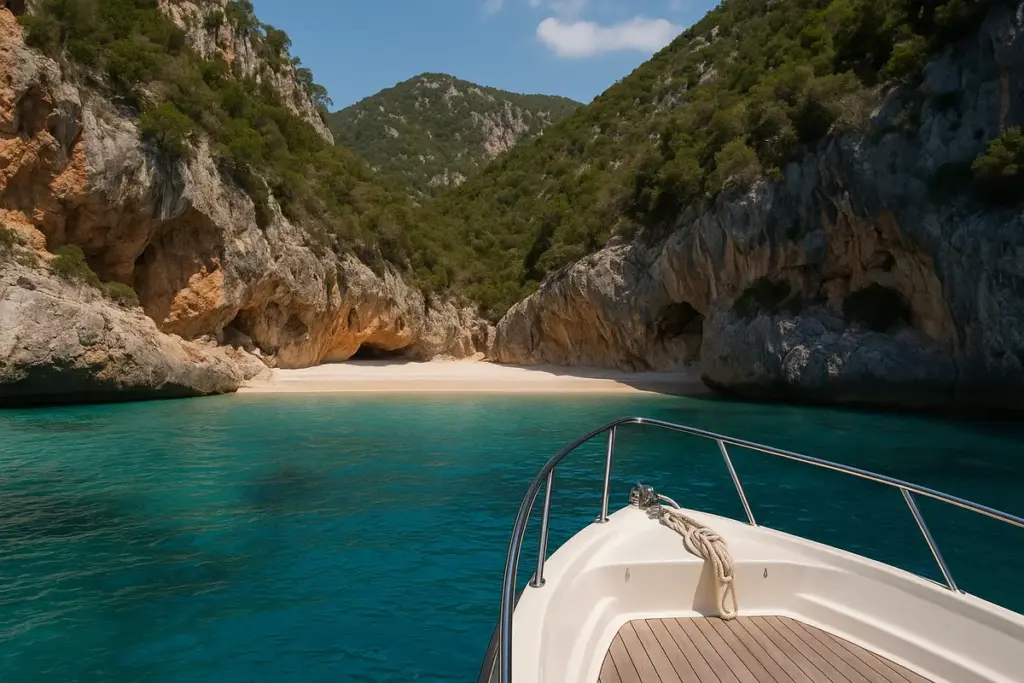 Spiagge sarde accessibili in barca: le insenature che non compaiono sulle mappe turistiche