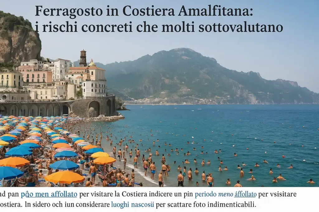 Ferragosto in Costiera Amalfitana: i rischi concreti che molti sottovalutano