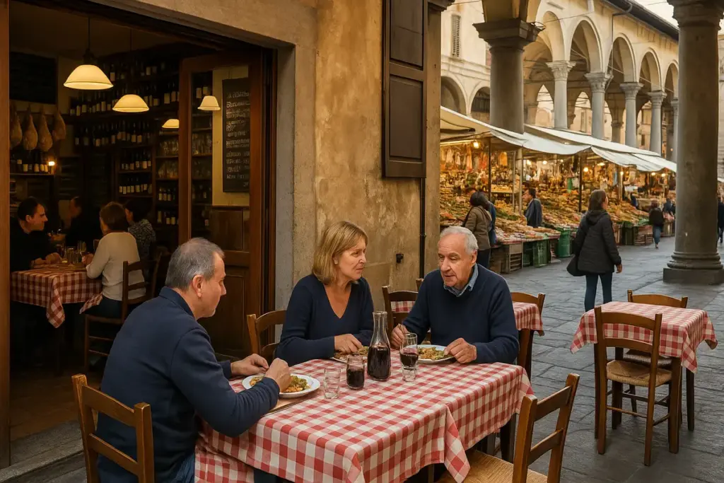 Locali tipici italiani vicino ai mercati storici: mangi meglio e spendi meno