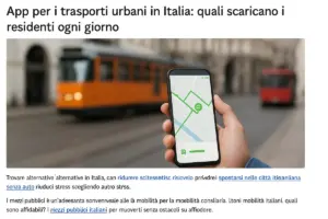 App per i trasporti urbani in Italia: quali scaricano i residenti ogni giorno