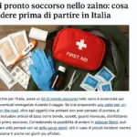 Kit di pronto soccorso nello zaino: cosa includere prima di partire in Italia