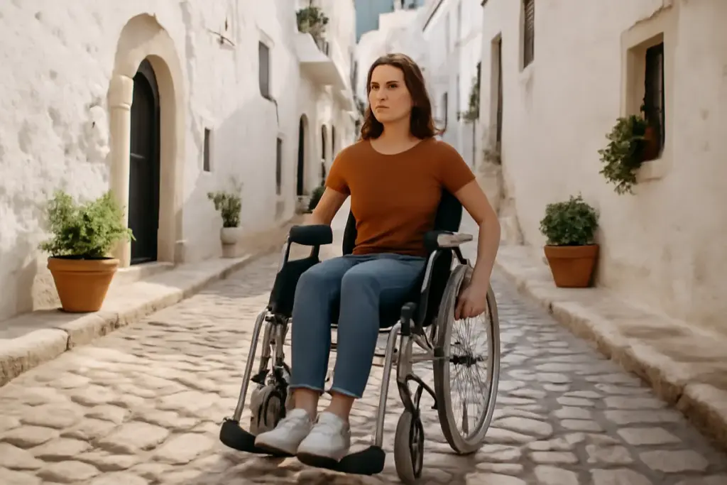 La città bianca ha i sampietrini: le strade di Ostuni percorribili con carrozzina