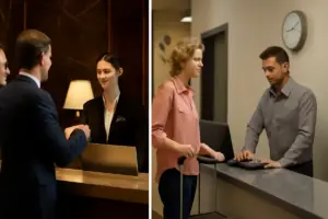 Solo gli hotel di lusso fanno il check-in privato, gli altri no
