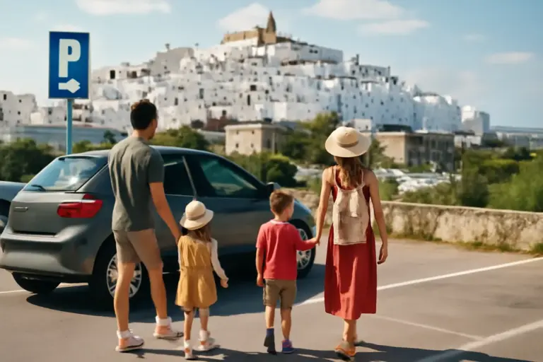 Parcheggiare ad Ostuni con bambini: i piazzali più vicini al centro storico